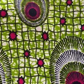 Chez Blaire Green Starlight African Print