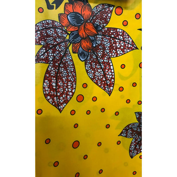 Chez Blaire Yellow Flower African Print