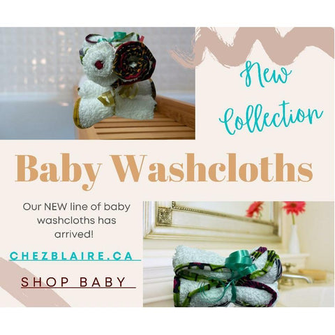 Baby washcloths (6 pack)