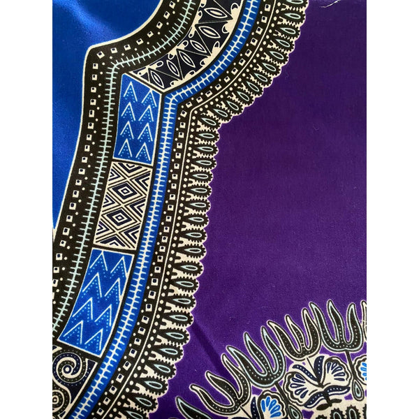 Chez Blaire Purple and Blue Dashiki African Print